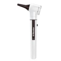 Otoscop alb E-scope Riester, iluminare directa vacuum 2.7V 2100-200