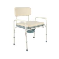 Scaun de toaleta  bariatric, reglabil pe inaltime, otel, greutate maxima 180kg