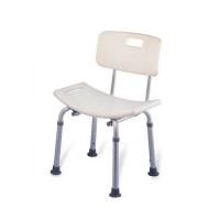 Scaun de dus pentru persoane cu dizabilitati, reglabil, material aluminiu, cu spatar, sarcina maxima 100kg