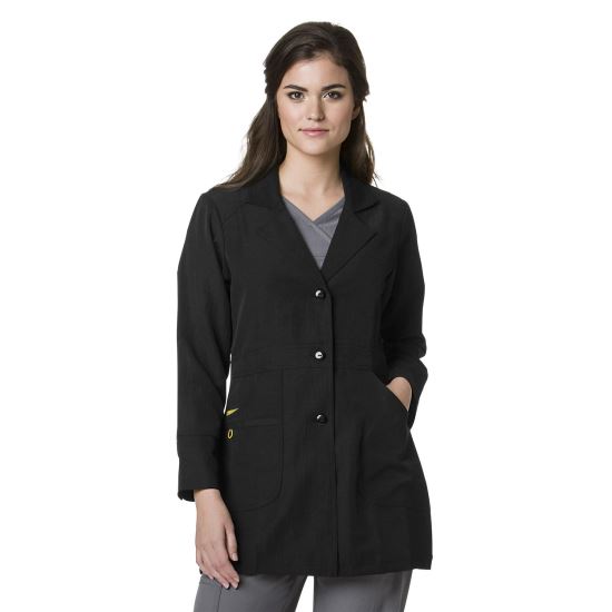 Halat dama laborator BLK-negru 