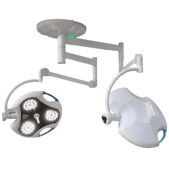 Lampa scialitica HELIOS 160/60C, 2 cupole, cu prindere pe tavan